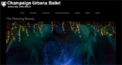 Desktop Screenshot of cuballet.com
